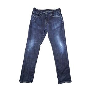 Lucky Brand 410 Athletic Slim Jeans Mens 32x32 Dark Wash Blue 7M12697 Hula